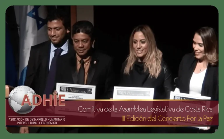 La Comitiva de la Asamblea Legislativa de Costa Rica estuvo presente en el Concierto por la Paz